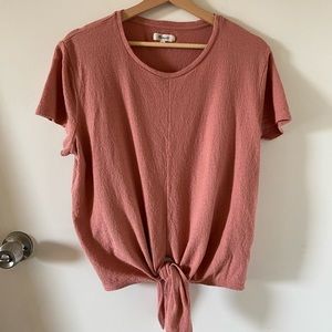 Texture and Thread Tie front top Sz XL